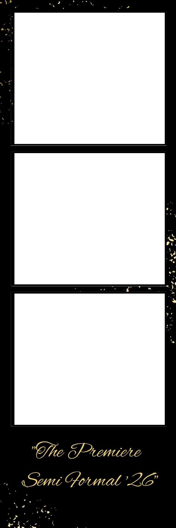 Photo booth print template 23 — custom 2x6 photo strip design