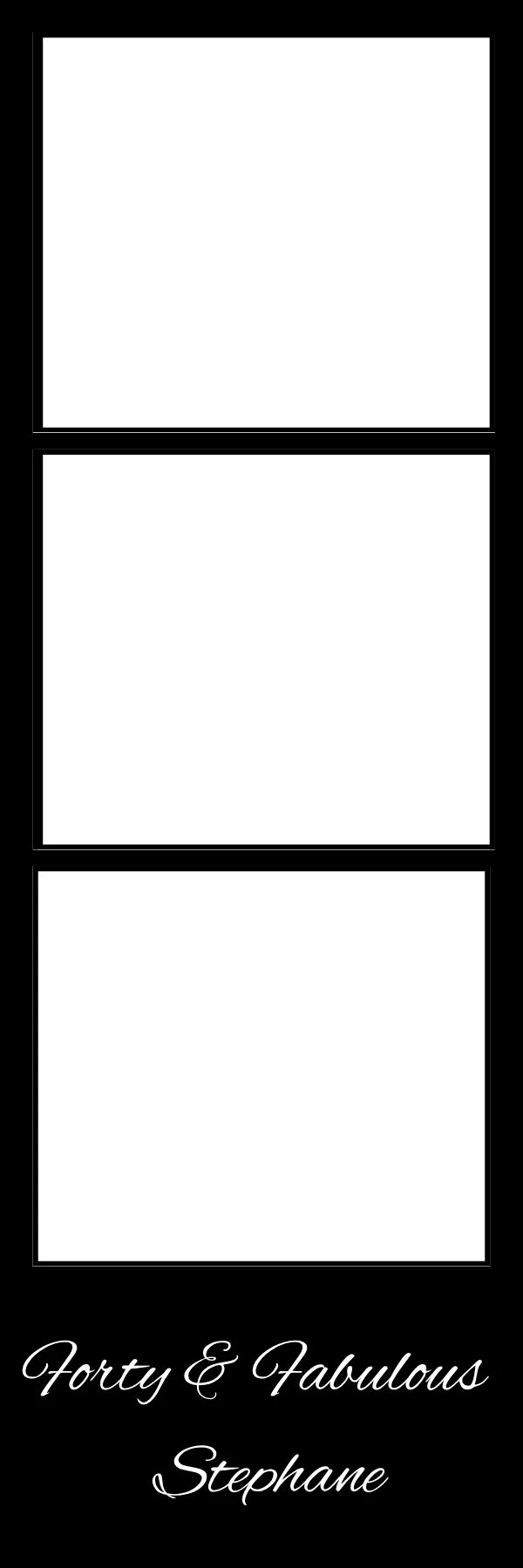 Photo booth print template 24 — custom 2x6 photo strip design