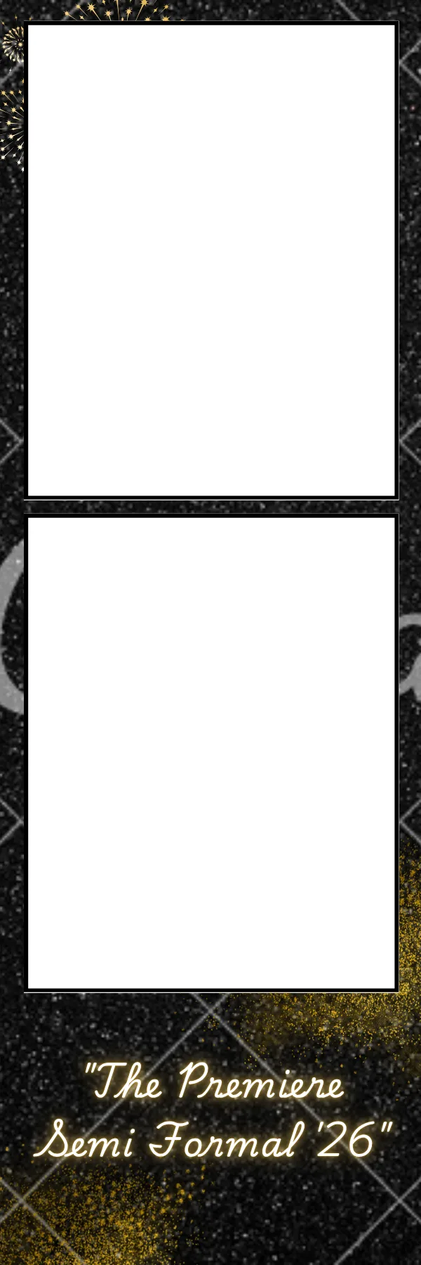 Photo booth print template 31 — custom 2x6 photo strip design