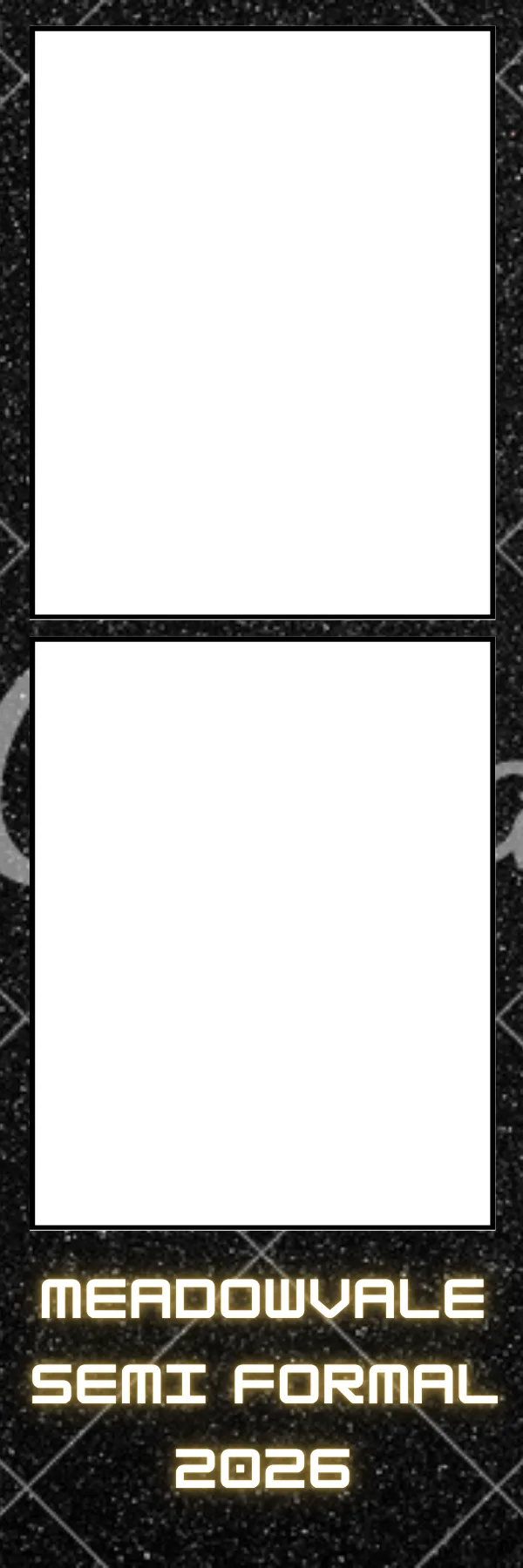 Photo booth print template 32 — custom 2x6 photo strip design