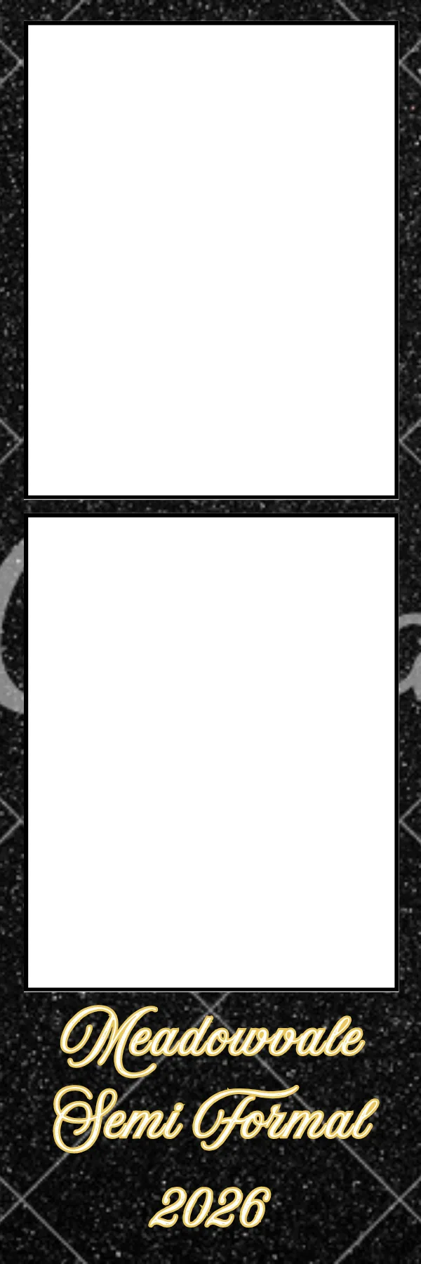 Photo booth print template 33 — custom 2x6 photo strip design