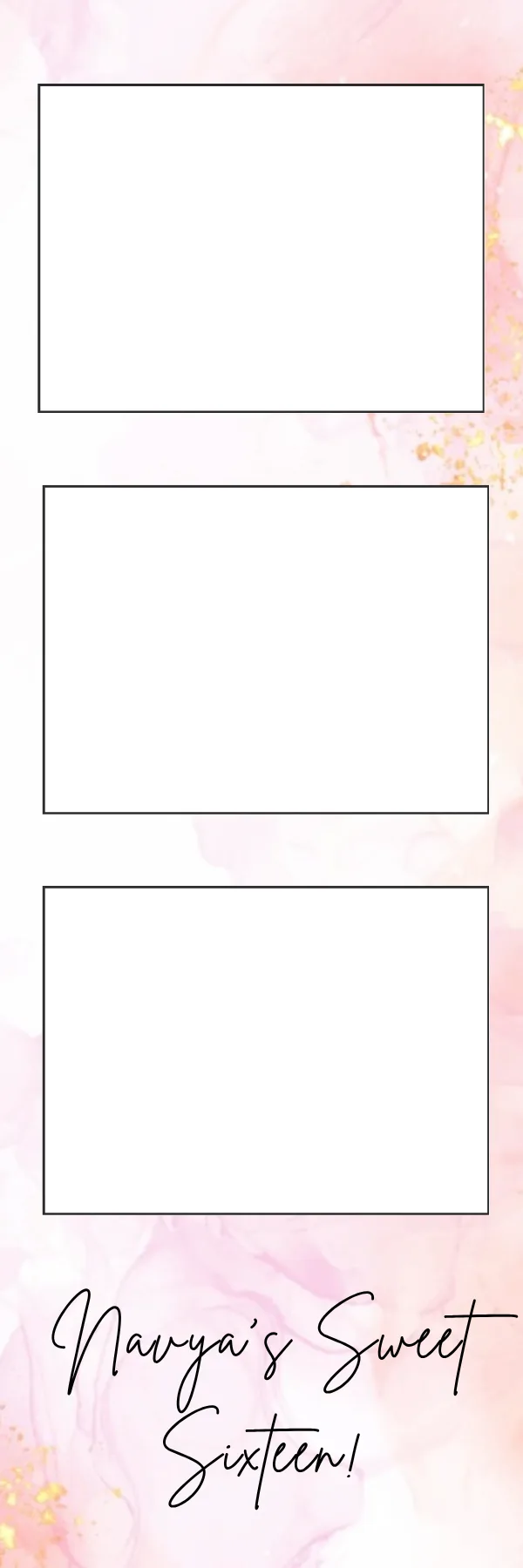 Photo booth print template 68 — custom 2x6 photo strip design