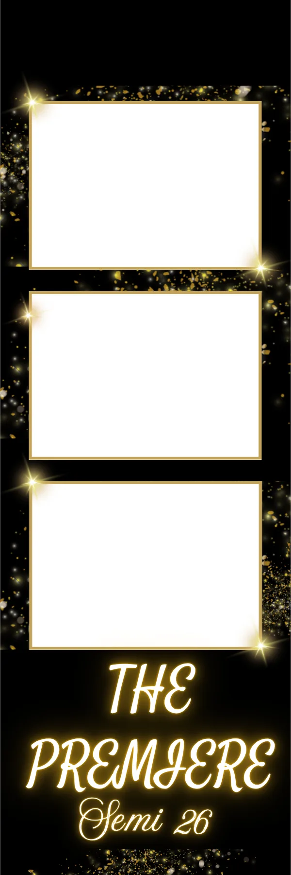 Photo booth print template 73 — custom 2x6 photo strip design