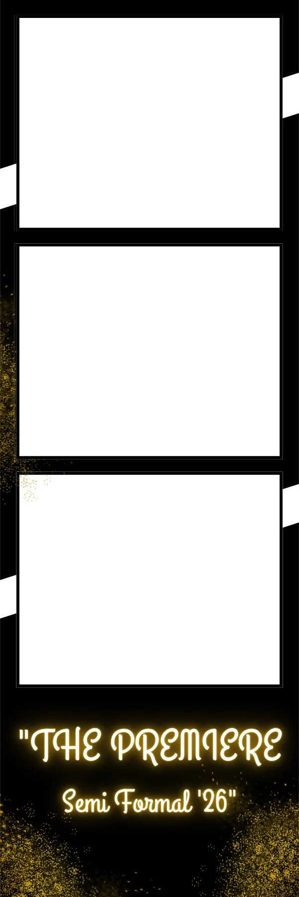 Photo booth print template 87 — custom 2x6 photo strip design