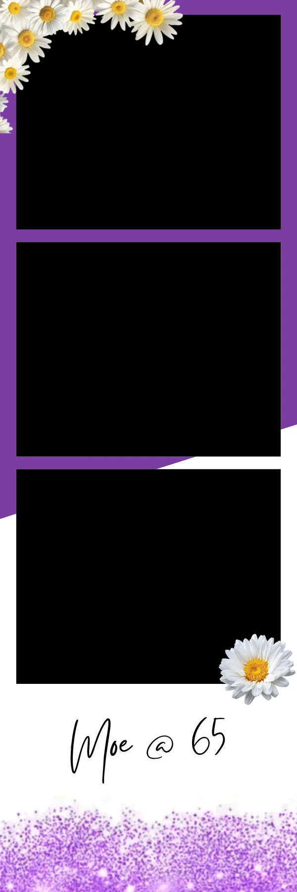Photo booth print template 164 — custom 2x6 photo strip design