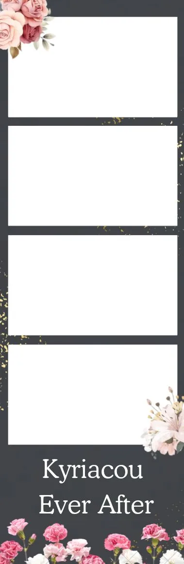Photo booth print template 185 — custom 2x6 photo strip design