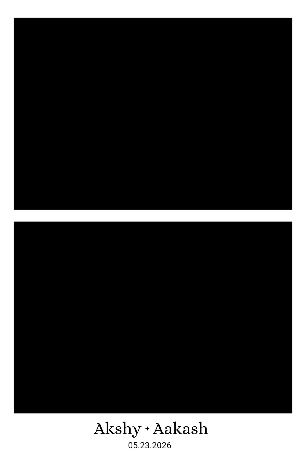 Photo booth print template 209 — custom 2x6 photo strip design