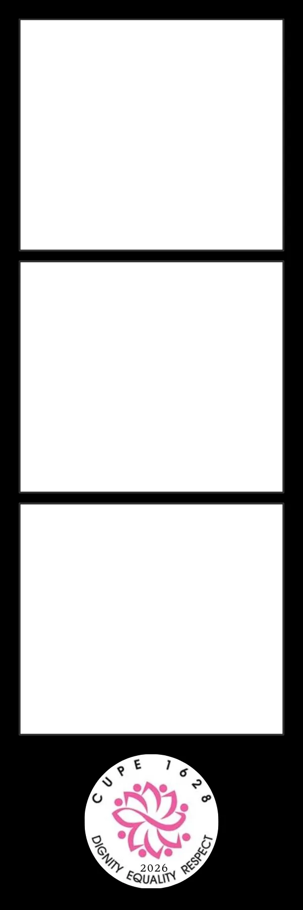 Photo booth print template 216 — custom 2x6 photo strip design