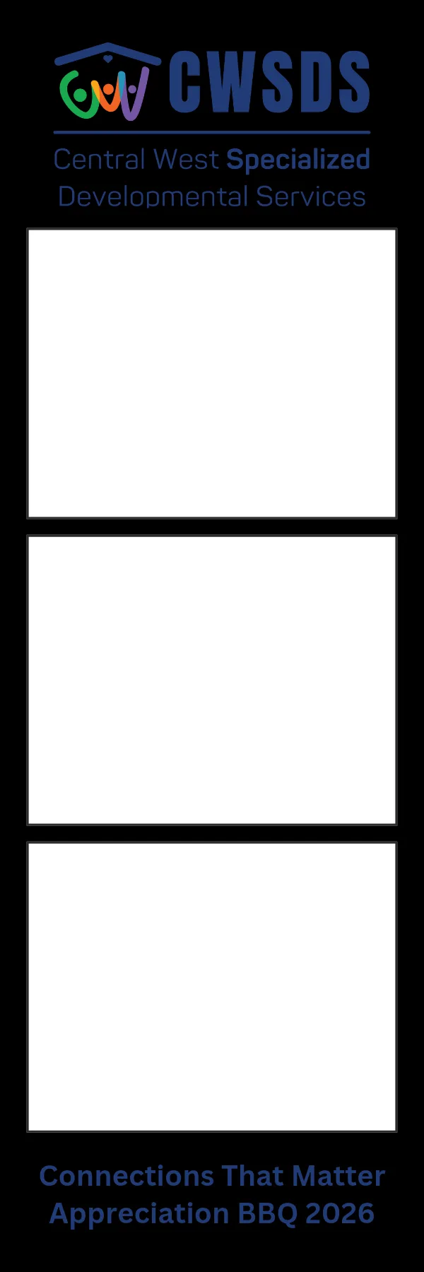 Photo booth print template 221 — custom 2x6 photo strip design