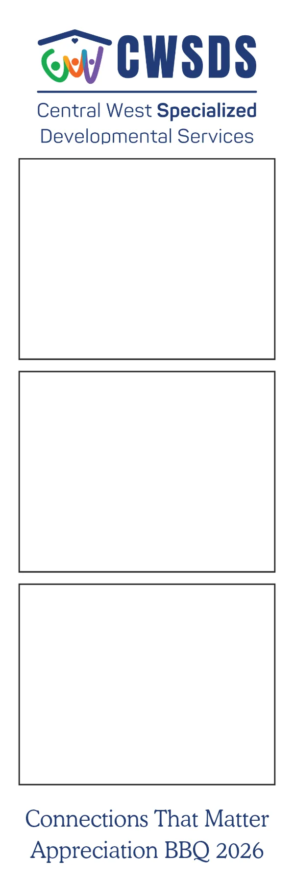 Photo booth print template 222 — custom 2x6 photo strip design