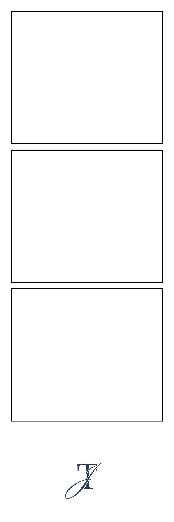 Photo booth print template 233 — custom 2x6 photo strip design