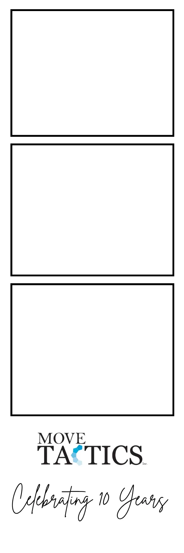 Photo booth print template 242 — custom 2x6 photo strip design