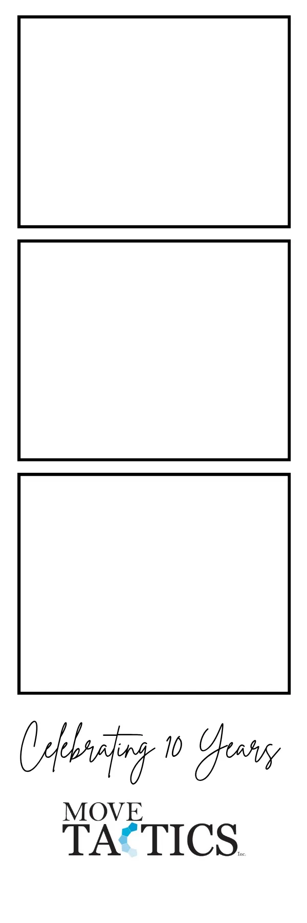 Photo booth print template 243 — custom 2x6 photo strip design