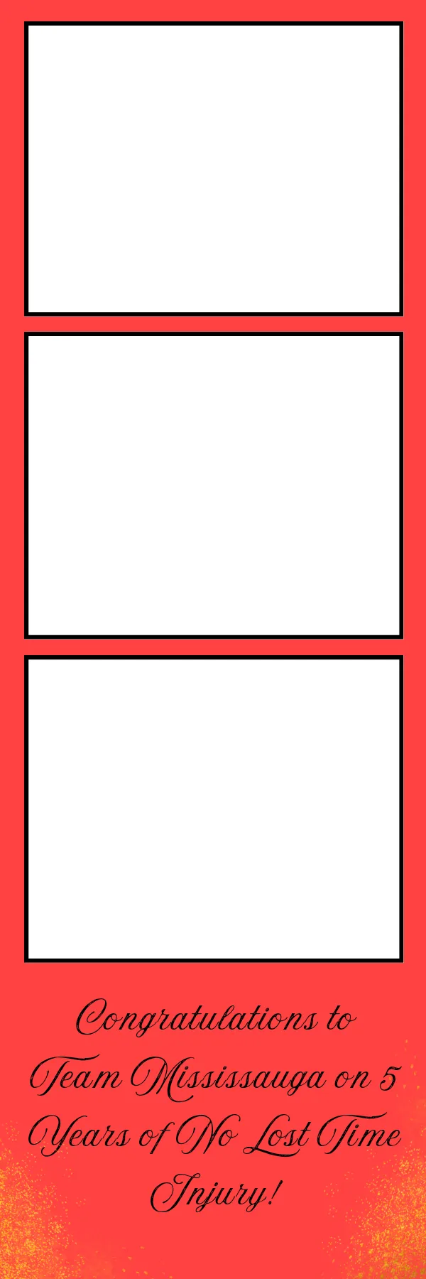 Photo booth print template 256 — custom 2x6 photo strip design