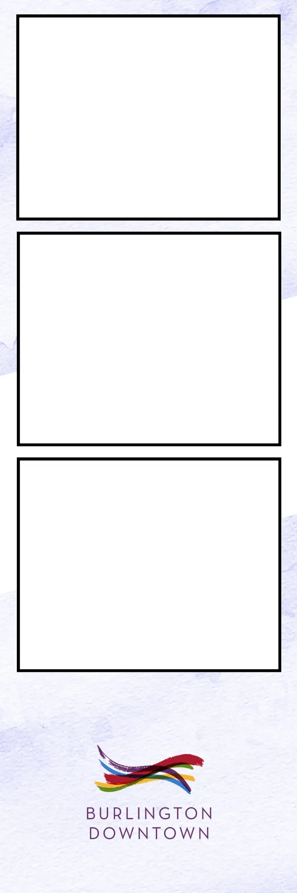 Photo booth print template 270 — custom 2x6 photo strip design