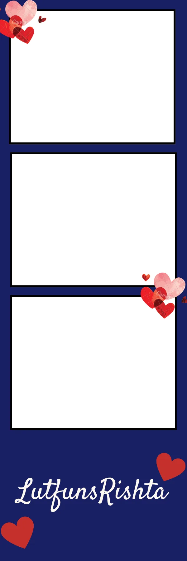 Photo booth print template 280 — custom 2x6 photo strip design