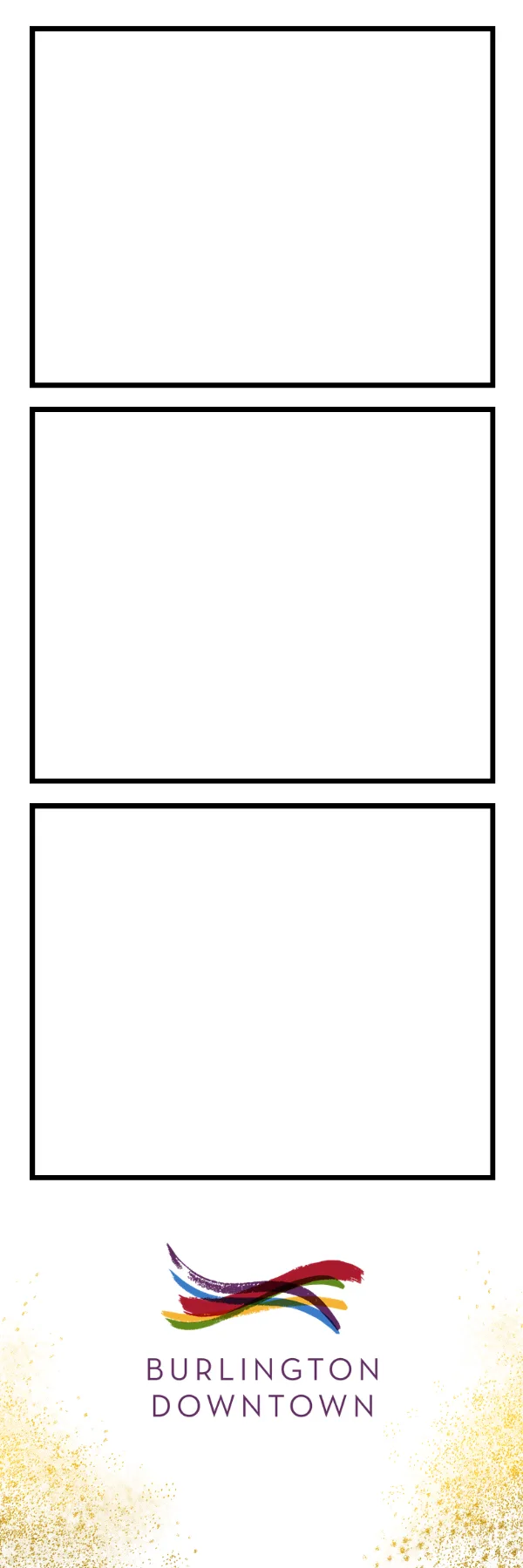 Photo booth print template 282 — custom 2x6 photo strip design